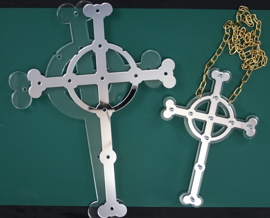 Laser Cut Acrylic Cross Free Vector