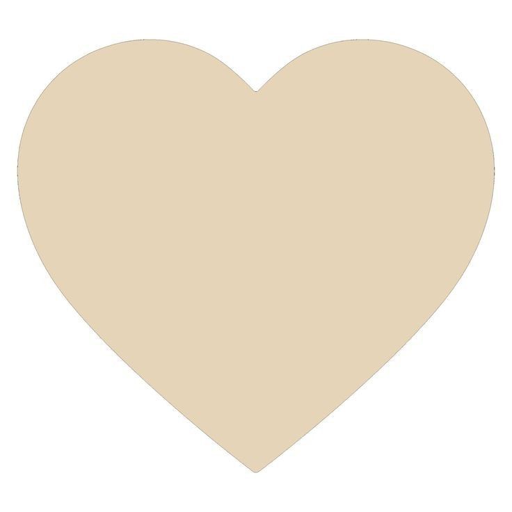 Lasergeschnittenes Herz aus Holzform Valentinstag Handwerk
