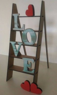 Escalera de decoración de boda cortada con láser Ladder Of Love