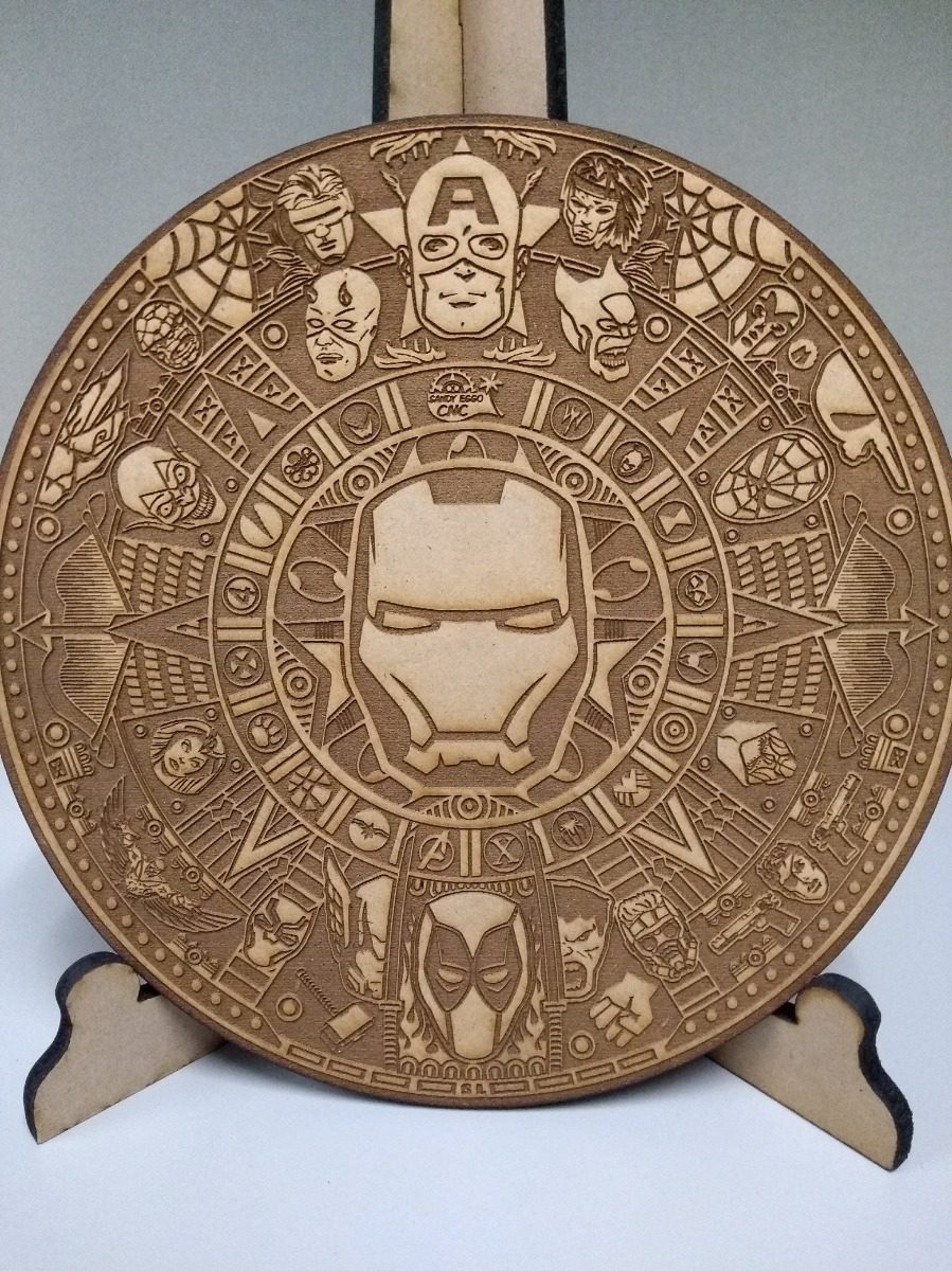 Календарь майя Marvel с лазерной гравировкой