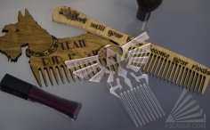 Laser Cut Dog Comb SVG File