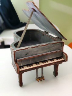 Rompecabezas 3D de piano de cola cortado con láser