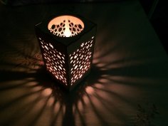 Lazer Kesim Mumluk Nightlight Şablonu