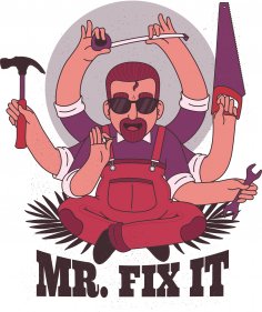 Mr Fix Print Free Vector