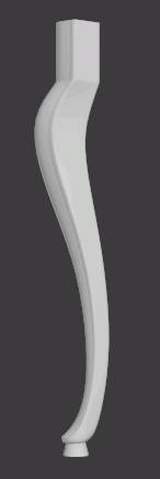 File in formato STL della gamba del modello 3D File stl di Artcam