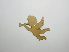 Laser Cut Cherub Shape Unfinished Wood Cherub Cutout Free Vector