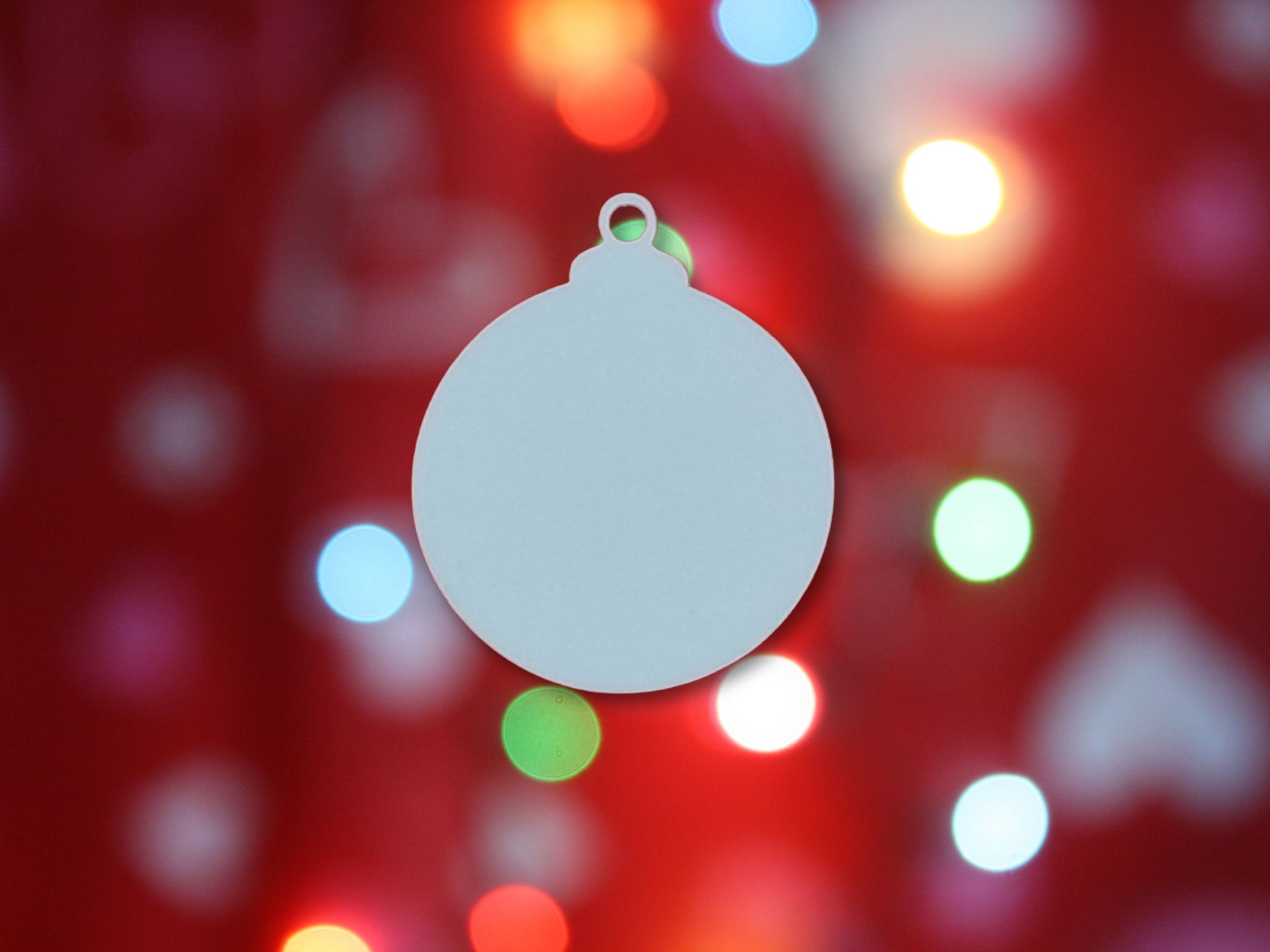 Laser Cut Christmas Blank Bauble For Craft Free Vector