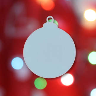 Laser Cut Christmas Blank Bauble For Craft Free Vector