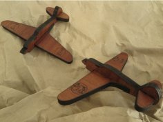 Laser Cut Curtiss P-36 Hawk Fighter Aircraft DXF File
