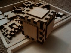 Laser Cut Puzzle Box DXF File