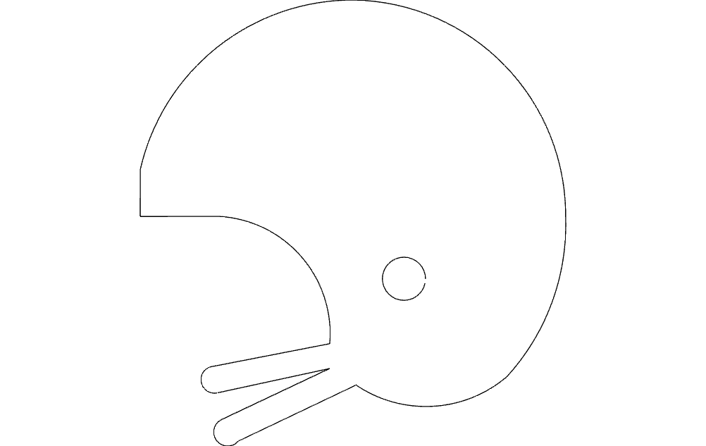 Helm-Silhouette-dxf-Datei