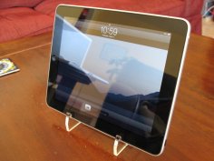 Laser Cut Simple iPad Stand Acrylic 6mm Free Vector