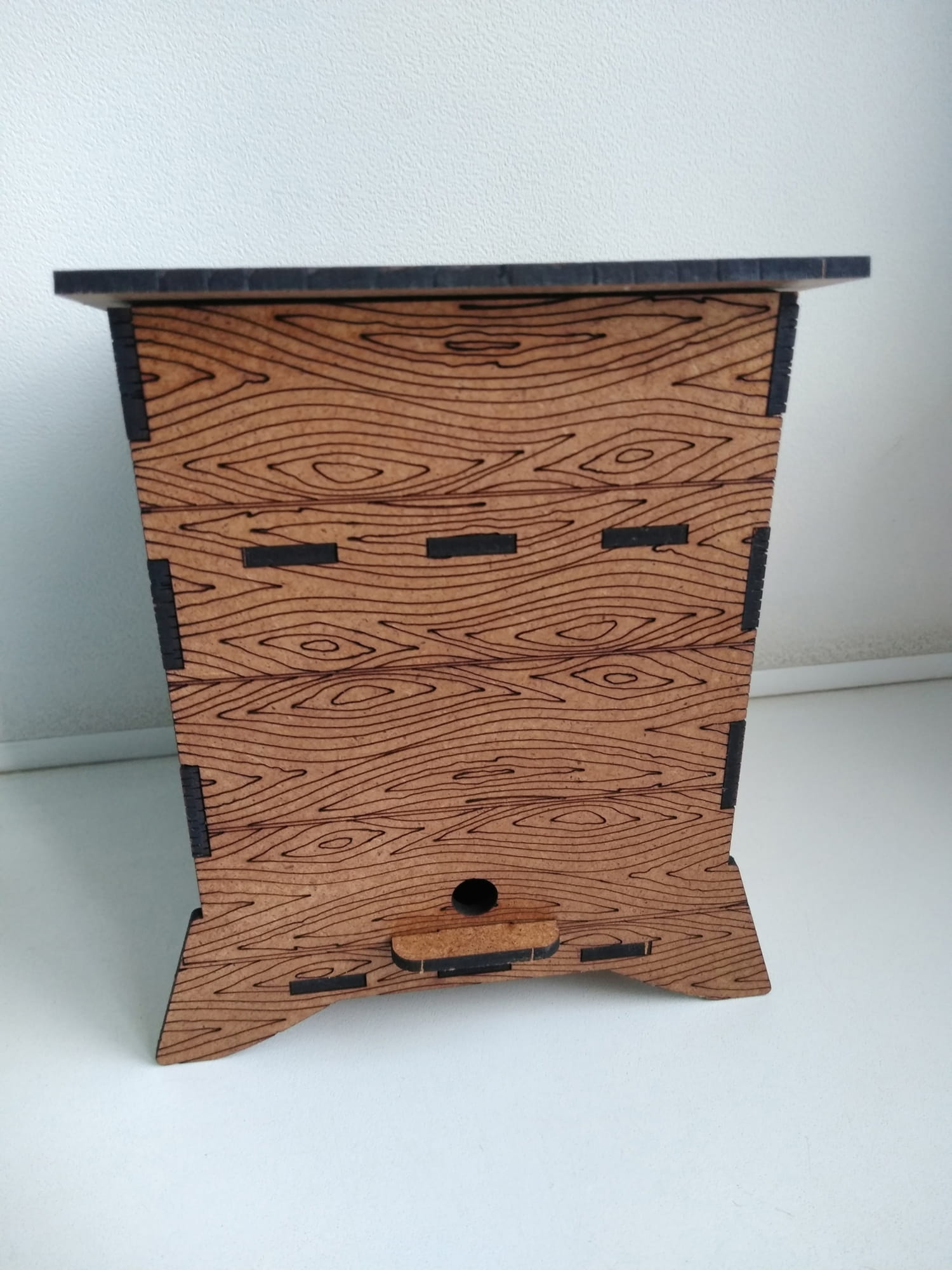 Laser Cut Wooden Honey Bee Box Beehive DXF File