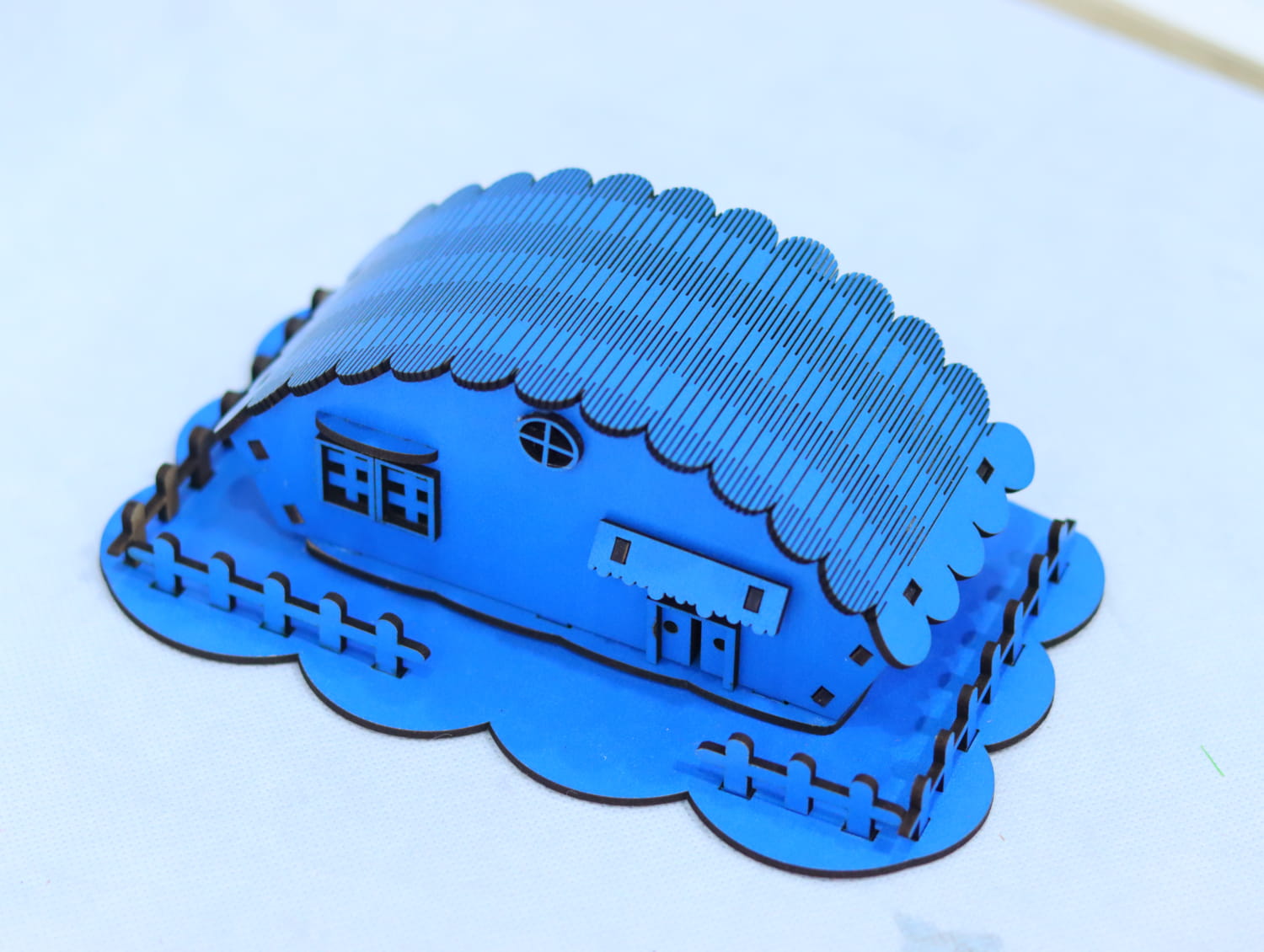 Laser Cut Wooden Toy House 3mm Free Vector