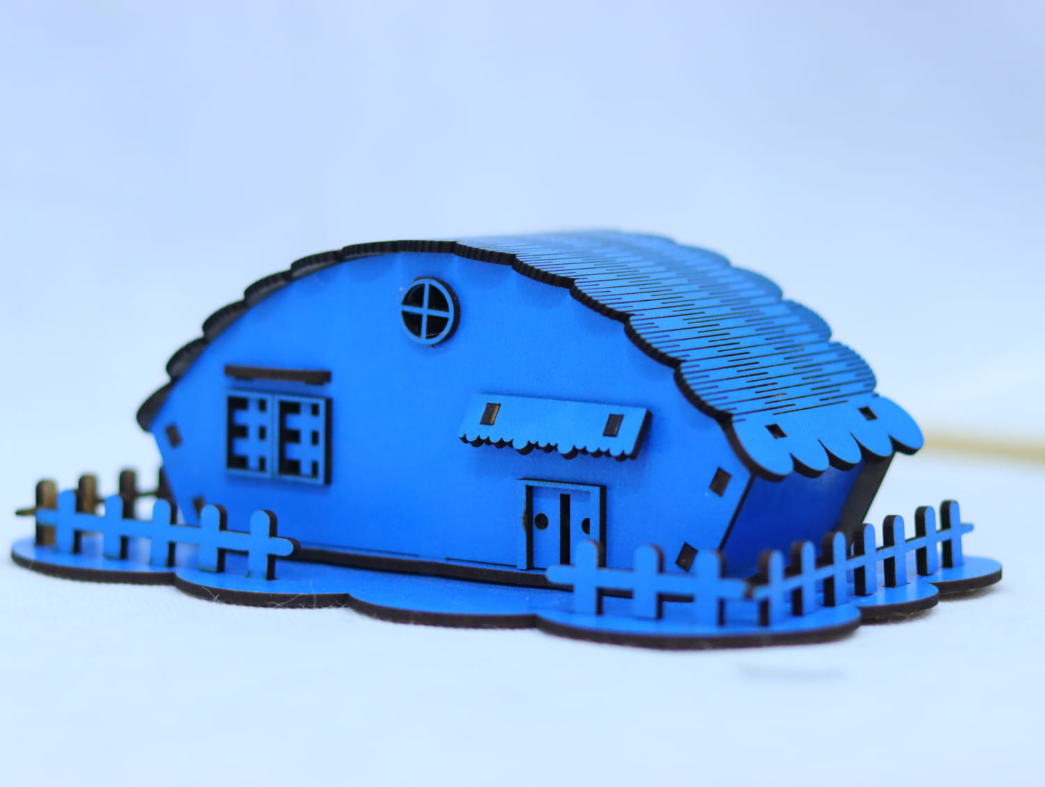 Laser Cut Wooden Toy House 3mm Free Vector