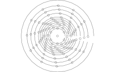 8.5 Bolt Template dxf File