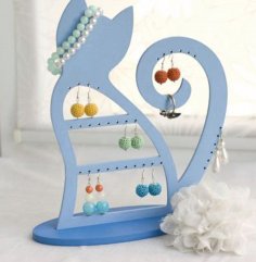Cat Jewelry Stand Free Vector