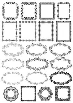 Floral Borders Free Vector