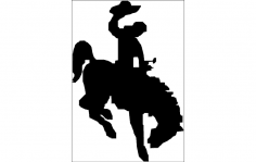 Лошадь и всадник dxf файл