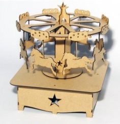 Laser Cut Horse Carousel Toy