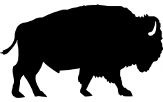 Archivo dxf de silueta de búfalo