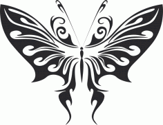 Arte vectorial de mariposa 008