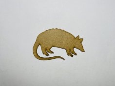 Laser Cut Wood Armadillo Cutout For Crafts Free Vector