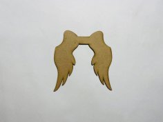 Laser Cut Angel Wings Cutout Free Vector