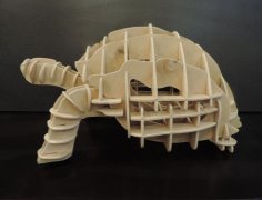Modelo de tartaruga cortada a laser