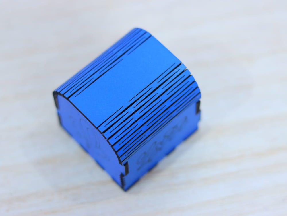 Laser Cut Wood Ring Box Free Vector