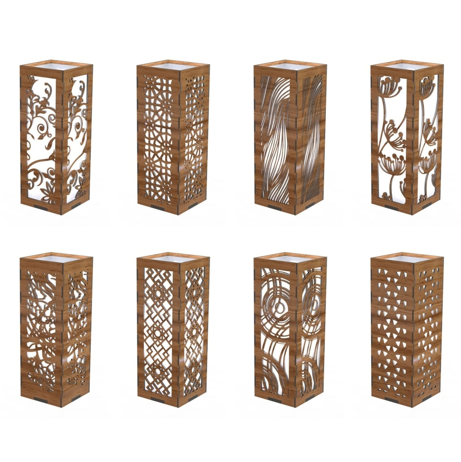 Laser Cut Wooden Table Lamps DXF File Free Download - 3axis.co