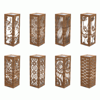 Laser Cut Wooden Table Lamps DXF File