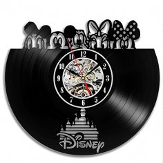 Archivo dxf de reloj de pared de Disney
