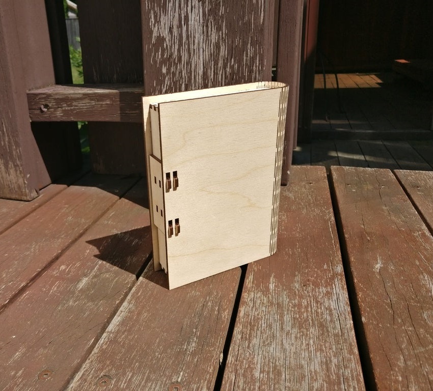 Laser Cut Book Box With Latch 3mm SVG File