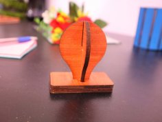 Laser Cut Wooden Stamp Handle DXF File