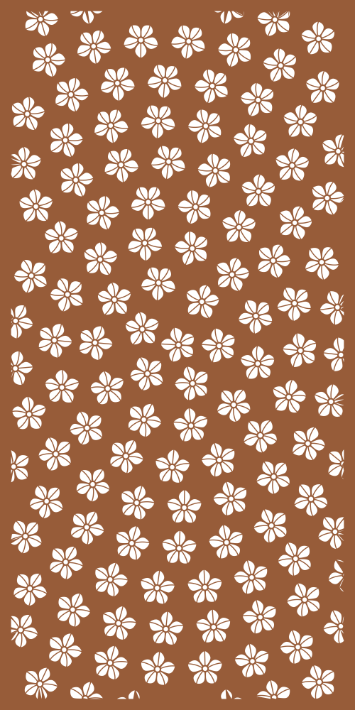 Padrão de painel de tela de decoração floral
