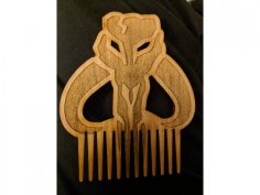 Laser Cut Beard Comb DXF File