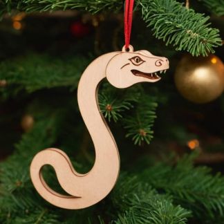 Laser Cut Snake Ornament Free Vector