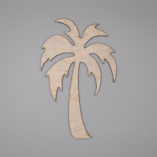 Laser Cut Unfinished Wooden Tree Shape Free Vector