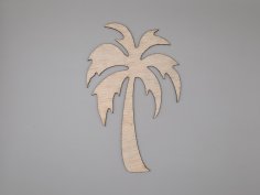 Laser Cut Unfinished Wooden Tree Shape Free Vector