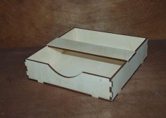 Porte-serviettes en bois découpé au laser Porte-serviettes en papier Boîte à serviettes