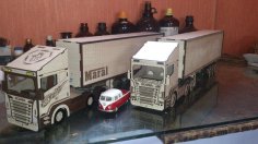 Laser Cut Scania Truck Wood Model Toy Kit Free Vector