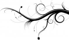 Swirl Abstract Branches Vector Art