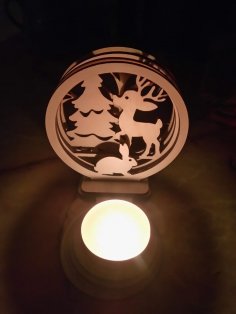 Laserowo wycinany świecznik Dekoracja świecznika