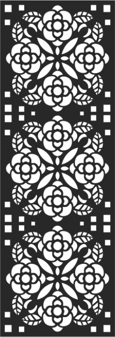Vector de patrón floral abstracto