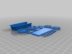 Hay Wagon, 28mm Wargaming 3D Printer Model