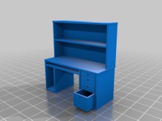 Miniature Computer Desk 3D Printer Model