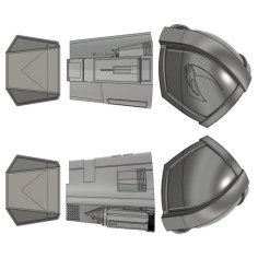 The Mandalorian Beskar Armor – FULL ARM – Pauldron Vambrace Gauntlet 3D Printer Model