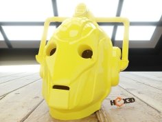 Cybermen Scale Helmet (High Res) 3D Printer Model