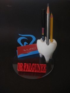 Teeth Pen Holder 3D Printer Model